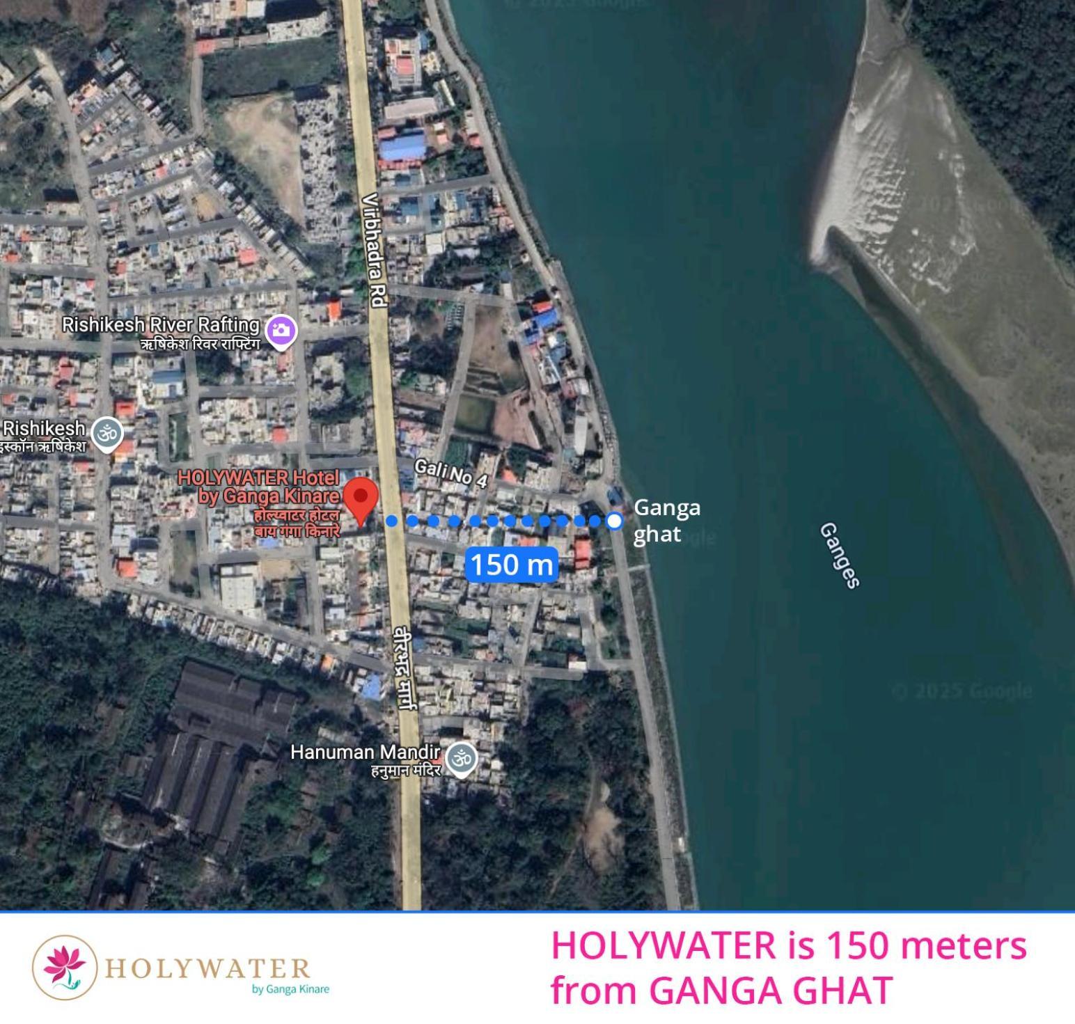 Holywater Hotel By Ganga Kinare #150 Mts From Ganga Ghat Rishīkesh Exterior foto